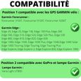 Support vélo compatible Garmin Edge 1040, 1030, 1000, 830, 820, 800, 530, 520, Explore, Forerunner 920XT-910XT,GoPro - Support GPS-2