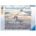 Puzzle Cheval sur la plage - Ravensburger - 500 pièces - Pour les puzzleurs occasionnels-2