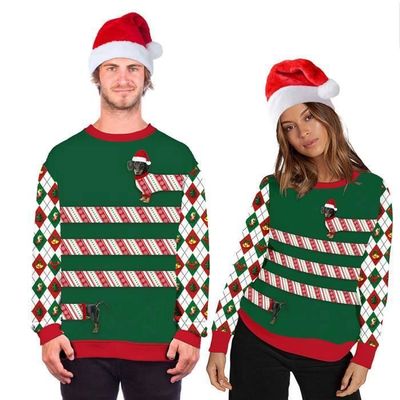 Pull De Noël Moche Femme - Sweat à Motif Bonhomme De Neige - Tissu Polaire Chaud - Cadeau Humour Festif - 8