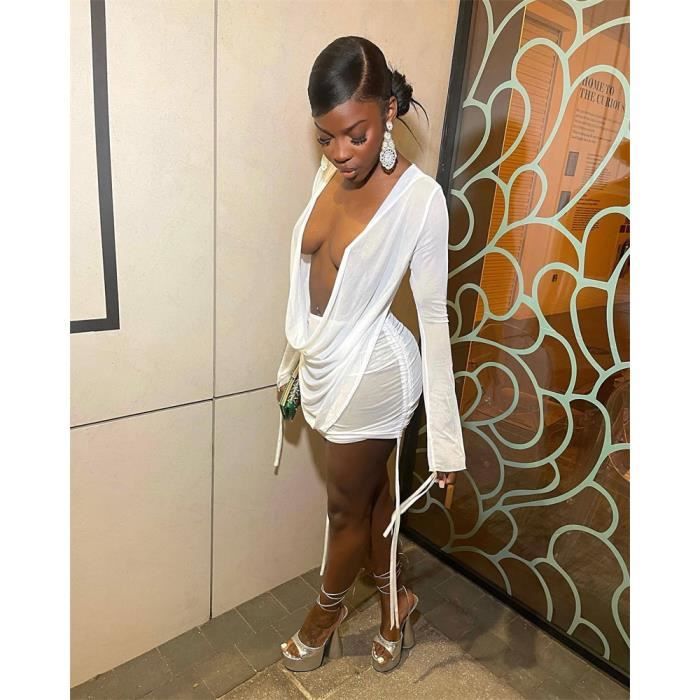 Robe avec piece transparente hotsell