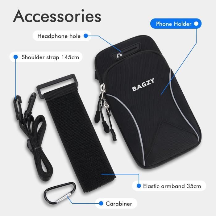Pochette Telephone Portable 7,0 Pouces Avec Bandouli?�re, Brassard Telephone Sport Applicable ?? 