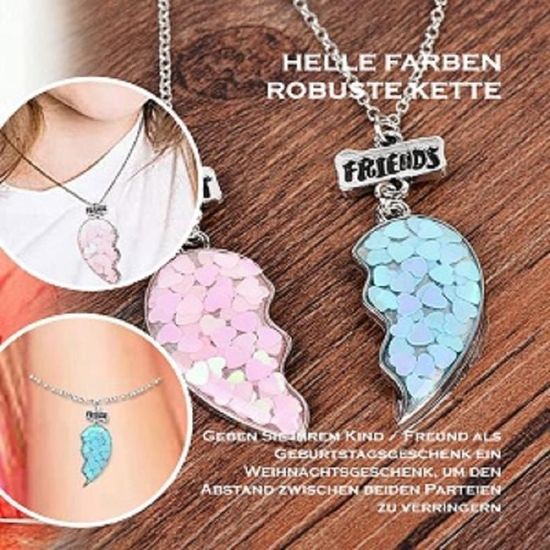 Cadeau D Anniversaire Pour Meilleur Ami Sœur Coeur Collier Bff Bijoux Cadeau Pour Des Amis Ou Cadeau Soeur Amusant 490 Achat Vente Sautoir Et Collier Cadeau D Anniversaire Pour490 Neuf Soldes