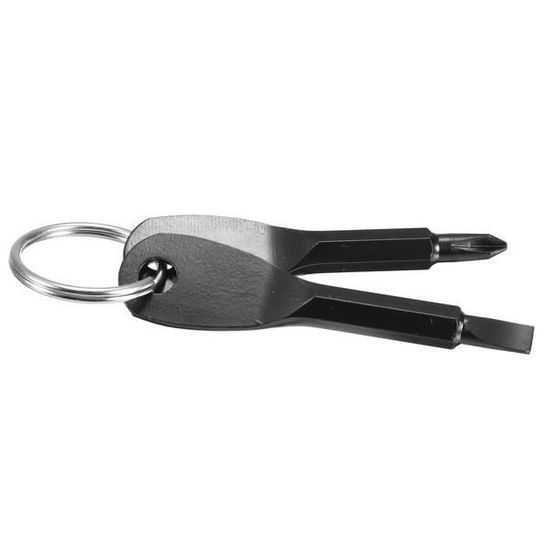 Phillips Tête//Tête Plate 2 porte-clés Porte-clés tournevis en acier inoxydable type