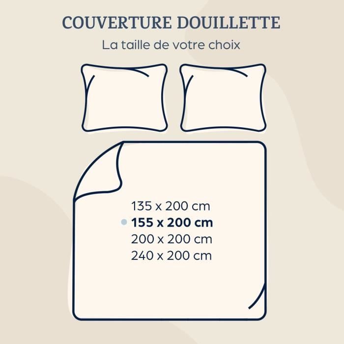 Couette - Hiver / été - 240x200 - 240x200 - Linge de lit