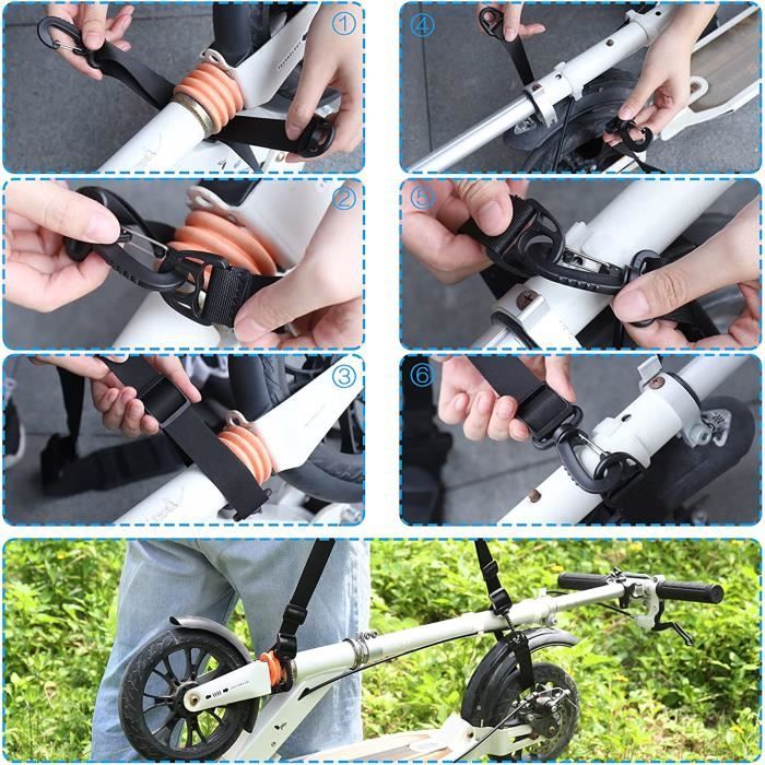 AMDirect Trottinette Scooter Adulte avec Double Suspension et