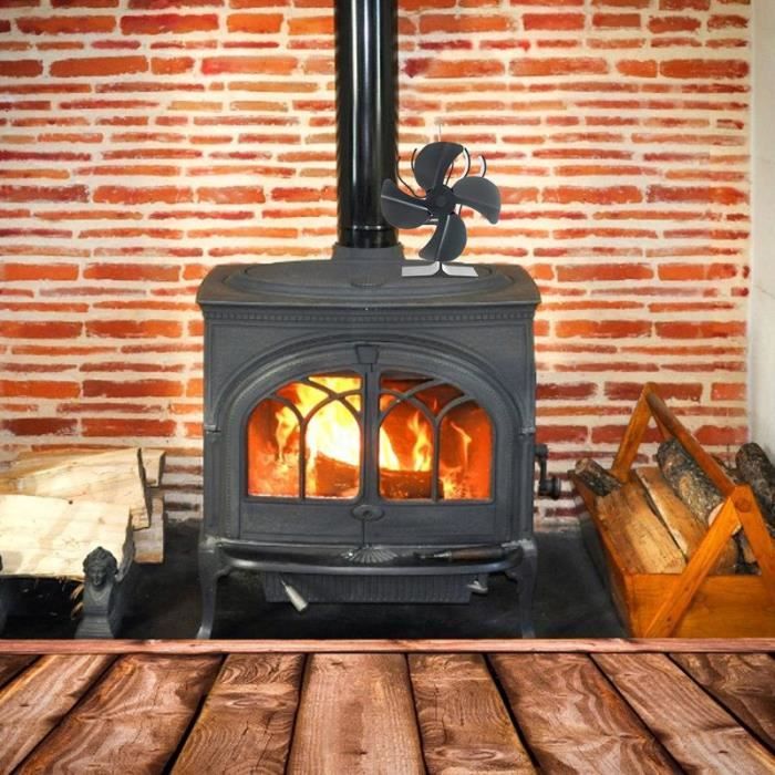 Ventilateur de cheminée à bois alimenté par la chaleur, fonctionnement  silencieux pour un rendement élevé, br - Cdiscount Bricolage