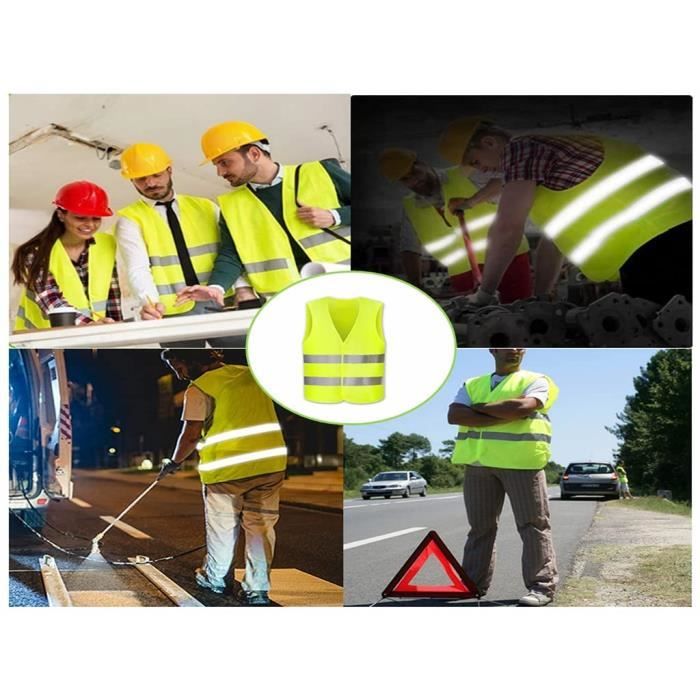 Gilet jaune de sécurité spécial running - Le Gilet Lumière Gilet jaune de sécurité spécial running - Le Gilet Lumière