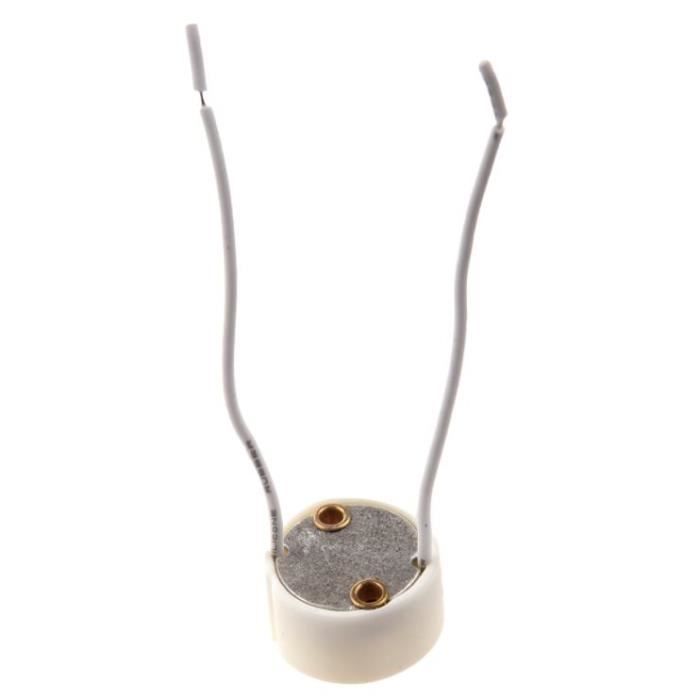 Lot De 24 Douilles GU10 En Céramique Avec Fils 15 Cm - Pour Spots LED Et Halogènes - Protection Incendie, Câble 0,75 Mm² - 9