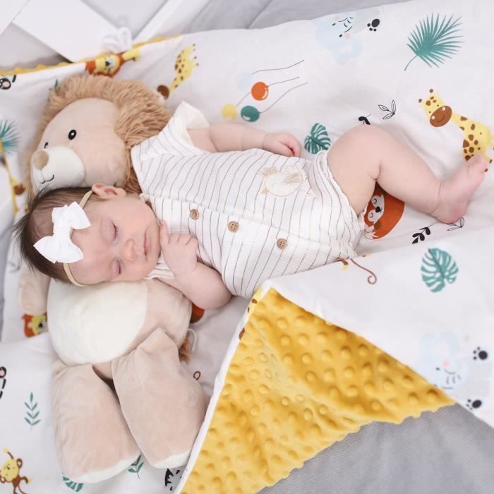 Couverture bébé doudou d'été avec Minky 75x100 cm - doudou bébé enfant  doudou doudou poussette doudou Afrique