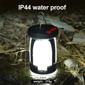 Lanterne LED Solaire Semptec – Dynamo, USB, Batterie 300mAh – 3 Modes, 360°, 60 Lm – Camping/Urbain