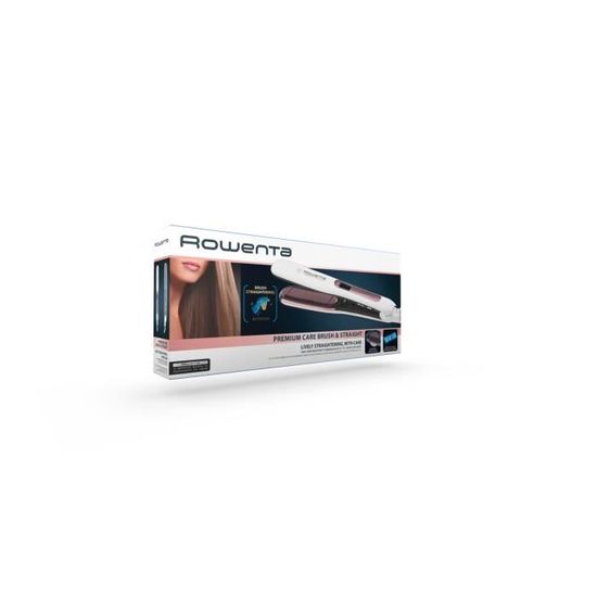 ROWENTA SF7510F0 Brush \u0026 Straight Lisseur, Contrôle de la température de  130 à 200°C, Ecran LCD, Temps de chauffe rapide, Lissage - Cdiscount  Electroménager