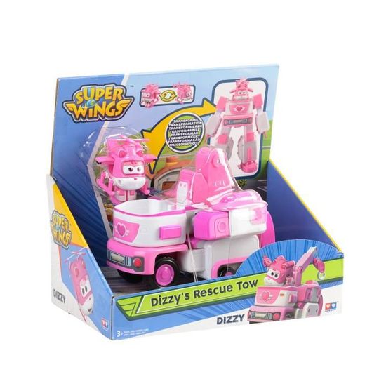 1 /" Auldey Super Wings Véhicule Transformable en robot 18 cm /"Donnie/'s Dozer/"