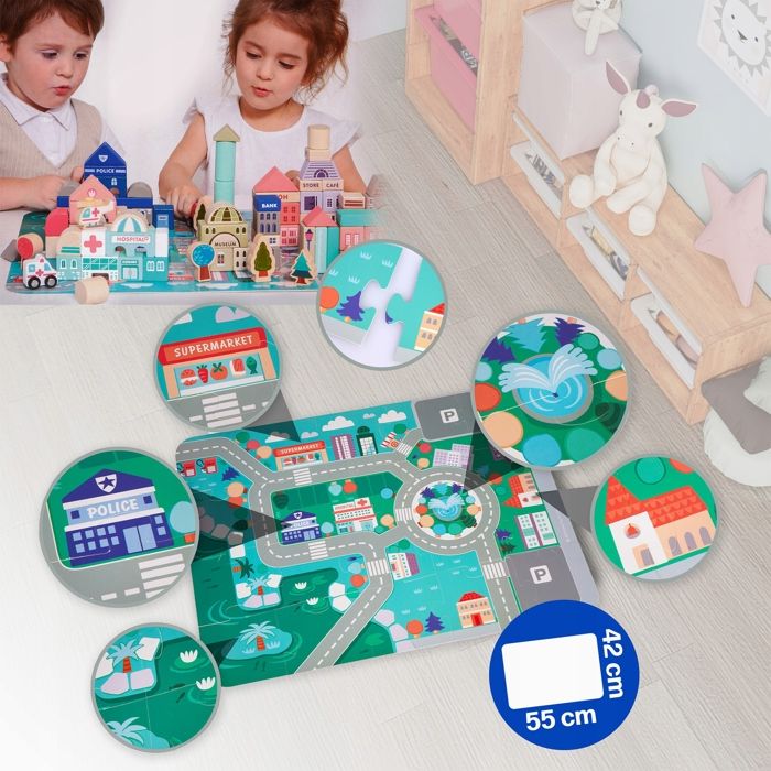 Melissa & Doug Blockables à Emboîter, Véhicules, Coffret De Blocs En Bois De Construction Assembler Et M Langer Pour Les Tout Petits 54 Pi Ces Certifi S Fsc Melissa & Doug Blockables à Emboîter, Véhicules, Coffret De Blocs En Bois De Construction Assembler Et M Langer Pour Les Tout Petits 54 Pi Ces Certifi S Fsc