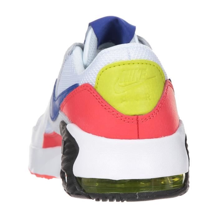 NIKE Baskets Air Max Excee Blanc Rouge Bleu Noir Femme Blanc Cdiscount Chaussures