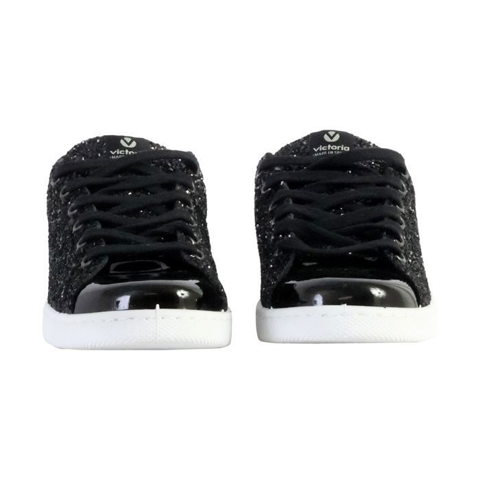 Baskets Femme VICTORIA 12558 Noir Synthétique Lacets