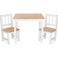 ib style® - Meubles enfants NOA | Set: 1 table et 2 chaises enfant - Chambre enfant Meuble enfant Mobilier Chaise d'enfant Baby-0