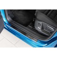 Exclusive protection de seuil de porte en acier pour VW Touran II Typ 5T 2015- [Anthracite brossé]