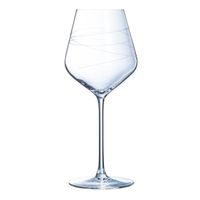 6 verres à pied 47cl Abstraction - Cristal d'Arques - Verre ultra transparent moderne 246 Transparent