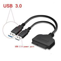 CS-11510-Câble USB 3.0 pour Disc Dur Externe. Cordon pour Adaptateur UP. SATA 3 III. Jusqu'à 6 Gbps. Support de 2.5 Pouces. pour S