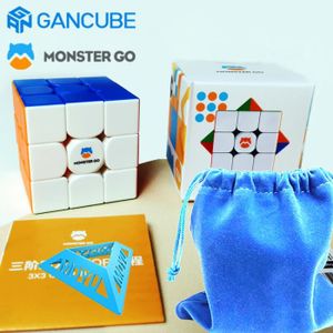 CUBE ÉVEIL Monstre aller 3x3x3 - Gan Monster Go Mg356 M Magnétique Rubick Cube 3x3x3 Professionnel 3x3 D'origine Cube Ma