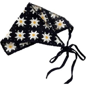 ECHARPE - FOULARD Écharpe Filles Chaudes Crochet Bandanas Tricot Triangle Évider Turban Camping Foulard