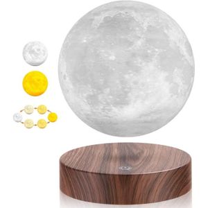 OBJETS LUMINEUX DÉCO  Lampe Lévitation Lune Magnétique 3D - Veilleuse Ch