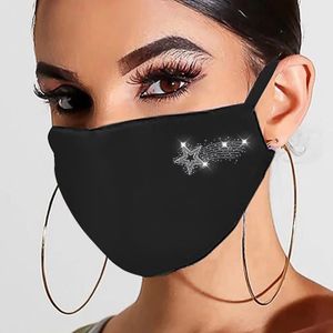 Cristaux de strass de mascarade dHalloween anti-poussi/ère r/éutilisables non tiss/és pour les femmes Anti Pollution Elastique Tube Echarpe Foulard Tube pour Yoga Course /à Pied Randonn/ée Cyclisme