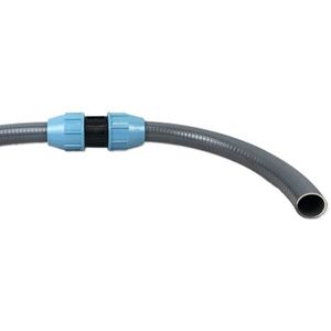 Tuyau Spiralé en PVC Renforcé pour Etangs HOLZBRINK Tuyau dAspiration et de Refoulement 40 mm 1 1/2’’ HVS-05-5 Longueur: 5 m 