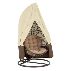 QEES JJZ150 Housse de Chaise /à Suspendre imperm/éable avec Fermeture /Éclair Housse de Chaise de terrasse pour Chaise d/œuf