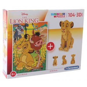 PUZZLE puzzle avec kit Les Lion King104 pièces