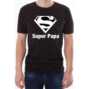 T-SHIRT T-shirt homme original super papa superman à offri