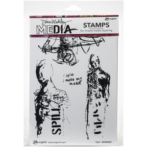 BOX MULTIMEDIA Dina Wakley Media Cling Stamps 6