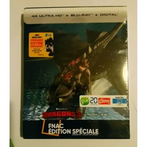 BLU-RAY FILM Dragons 3 Steelbook Collector Bluray 4K
