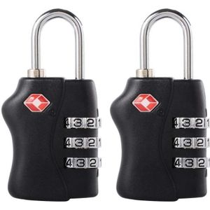 Lot De 2 Cadenas à Code 4 Chiffres - Métal Alliage Zinc - Pour Casier, Clôture, Salle De Sport, Bagage