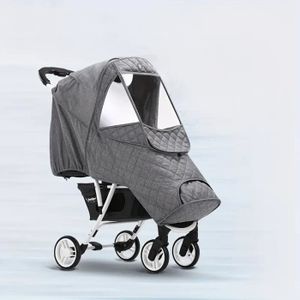 Universelle Habillage Pluie pour Poussette Bébé Housse de Pluie Poussette  Canne en Lin Imperméable Habit de Pluie Landau Coupe-vent Anti-froid Bâche