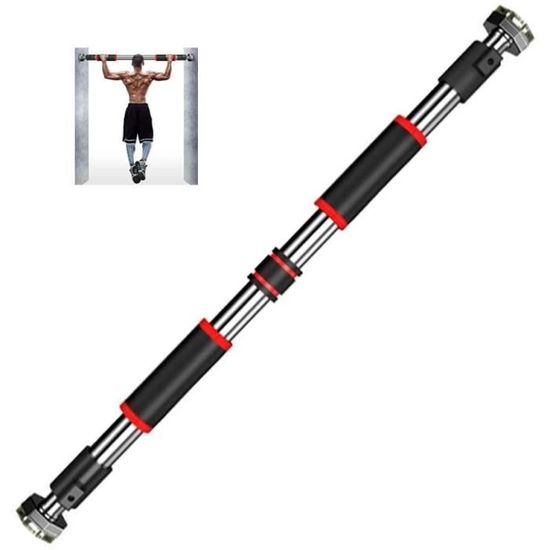 Barre De Traction Avec Support Mural Pour Sac De Frappe - 2 En 1 - Charge Max 100 Kg - Acier - Dimensions 82x56.5x53 Cm