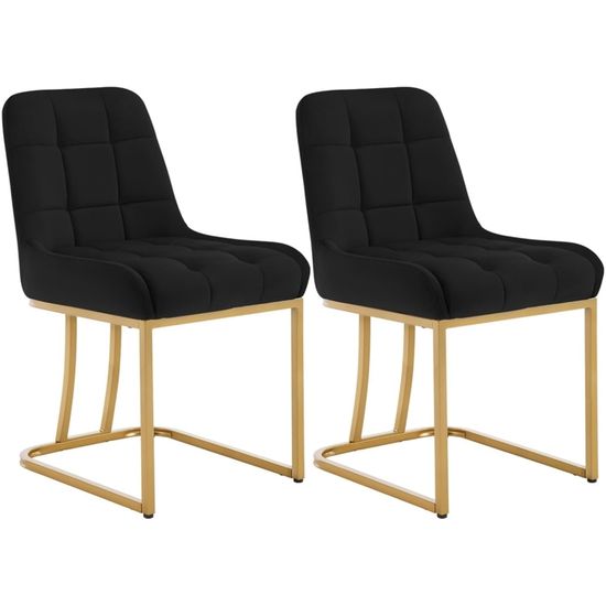Chaise Rembourrée Avec Dossier Gris - TIKI - 7