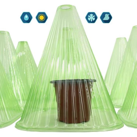 Lot De 15 Cloches De Jardin En Plastique - Protection Contre Le Gel Pour Jeunes Plants, Légumes, Fruits