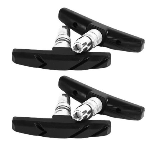 Lot De 2 Patins De Frein V-Brake Pour Vélo - Longueur 51.7mm, En Caoutchouc Durable - Compatible VTT, Course, Roues Carbone