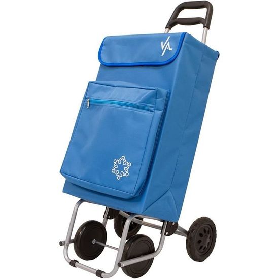 Chariot De Courses Isotherme 32 L Turquoise - Collection KINVARA - Sac Thermique Avec Roues Pour Supermarché, Plage - 5