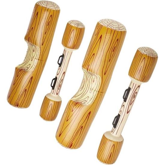 KAHEIGN – Set De 5 Jouets Gonflables Pour Piscine – 2 Radeaux De 140 Cm, 2 Bâtons, 1 Bouée Donut – Jeux De Combat Aquatique Pour L’été