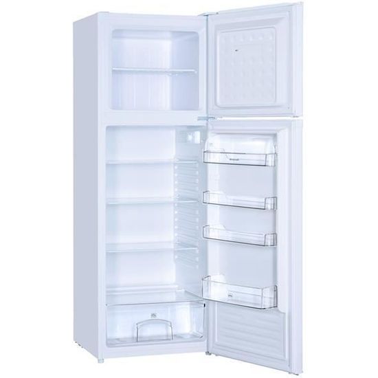 BRANDT Réfrigérateur Frigo double porte Blanc 304L