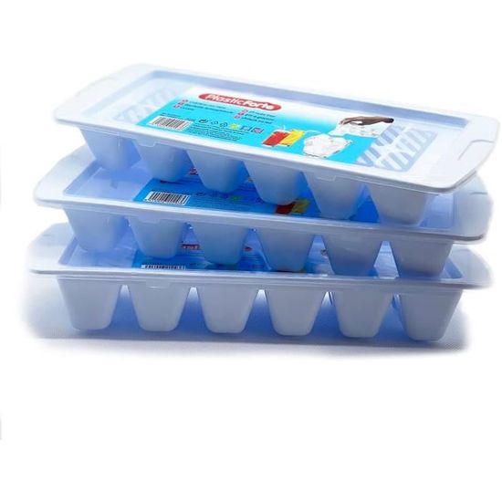 Lot De 3 Bacs à Glaçons Silicone Avec Couvercle Anti-déversement | 28 Glaçons Longs, Démoulage Facile, Pour Whisky Et Bouteilles