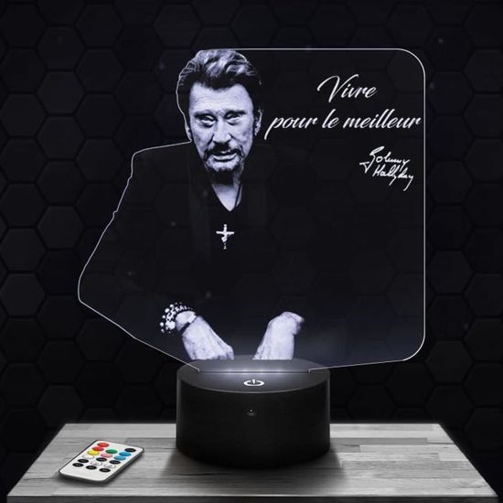 Lampe 3D Retour Vers Le Futur - Veilleuse Tactile - Multiple Socles Et Couleurs - Fabriqué France