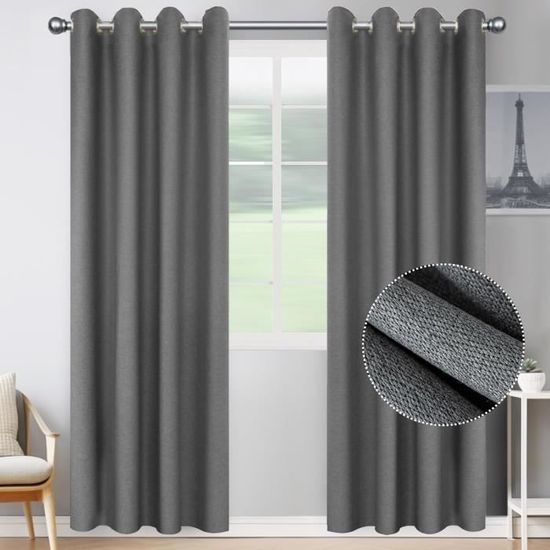 KGORGE Rideau Occultant Thermiques Isolant Anti Froid/Chaleur, Lot de 2 Opaque Rideaux Courts avec Pattes, Draperies Intérieurs Decoration pour Fenetre Porte Armoires Cuisine, L140xH100cm, Vert KGORGE Rideau Occultant Thermiques Isolant Anti Froid/Chaleur, Lot de 2 Opaque Rideaux Courts avec Pattes, Draperies Intérieurs Decoration pour Fenetre Porte Armoires Cuisine, L140xH100cm, Vert