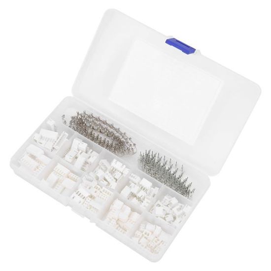 Kit Connecteur JST-XH – 460 Pièces – 2,54 Mm – Mâle/femelle 2/3/4/5/6 Broches – Boîte De Rangement