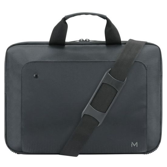 Sacoche Toploading MOBILIS Pour PC Portable 14-16 Pouces - Bandoulière, Compartiment Principal Et Poche Accessoires - Gris Foncé - 14