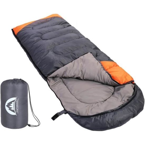 Yordawn Sac De Couchage Adulte Enfant, Sac de Couchage Compact de Camping et Randonnée 3-4 Saisons Hiver l'été Sleeping Bag Leger Imperméable pour Interieur Extérieur, Noir Yordawn Sac De Couchage Adulte Enfant, Sac de Couchage Compact de Camping et Randonnée 3-4 Saisons Hiver l'été Sleeping Bag Leger Imperméable pour Interieur Extérieur, Noir