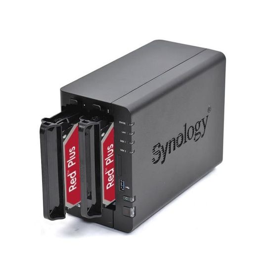 Synology DS224+ NAS 中古品 Serveur NAS Synology DS224+ 4To(6G) ( = avec 2x disques durs WD