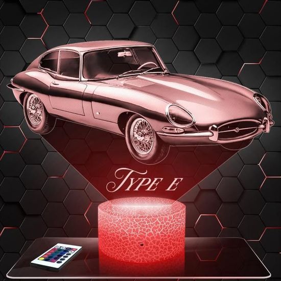 Lampe 3D Fast And Furious - Veilleuse Déco Voiture Sportive - Idée Cadeau Originale